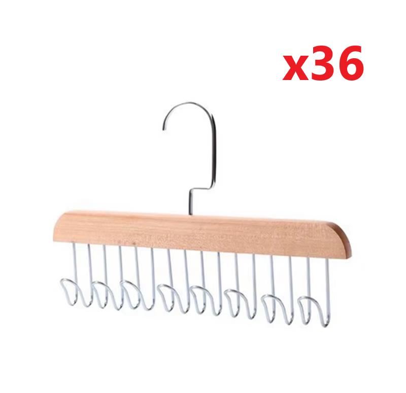 Pack x36 ganchos para ropa perchas colgadores organizadores